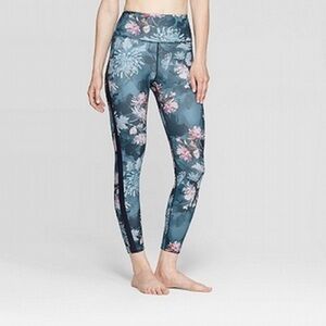JoyLab Floral Side Striped High Waisted Leggings